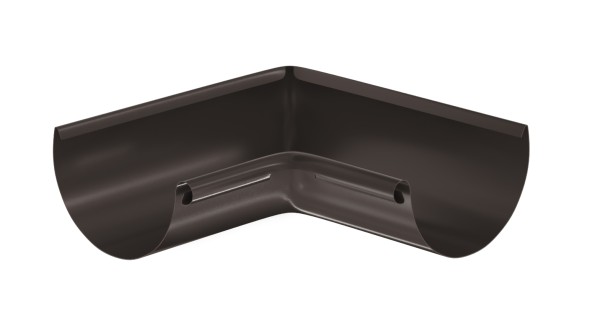 Водосток Aquasistem, система 125x90 - Угол желоба, внутренний 90° RR 32 Тёмно-Коричневый купить в Ростове