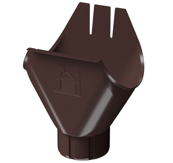 Воронка желоба D125 Döcke STAL PREMIUM Шоколад, (RAL 8019) купить в Ростове