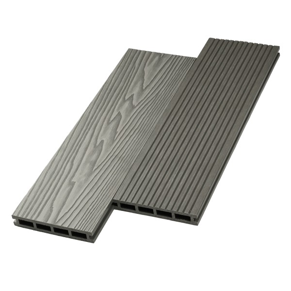 Террасная доска ДПК NanoWood двусторонняя New 3D тиснение + вельвет Серый купить в Ростове