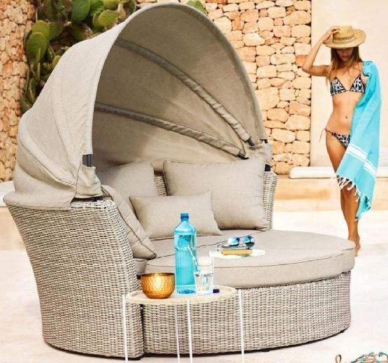 Диван-Трансформер AFINA плетеный из иск. ротанга AFM-325 Beige купить в Ростове