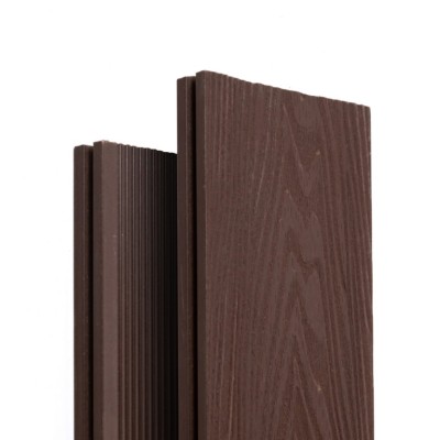 Террасная доска Ecodecking Экстра 3D полнотелая Графит