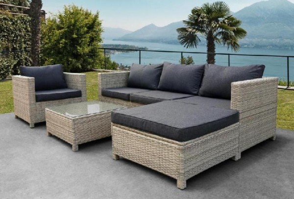 Комплект мебели AFINA плетеной из иск. ротанга YR821G Grey/Grey купить в Ростове
