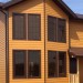Фиброцементный сайдинг Latonit Красное дерево (RAL 8001/8008) купить в Ростове