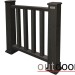 Ограждение из ДПК Outdoor Классик 3D STORM чёрный купить в Ростове