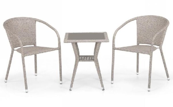Комплект плетеной мебели AFINA из иск. ротанга T25C/Y137C-W85 Latte 2Pcs купить в Ростове