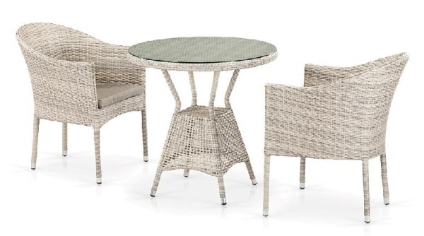 Комплект плетеной мебели AFINA из иск. ротанга T705ANT/Y350-W85 Latte 2Pcs купить в Ростове