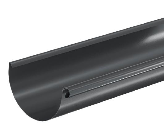Водосток Aquasistem, система 150/100 - Водосточный желоб 3.00м RAL 7024 Тёмно-серый купить в Ростове