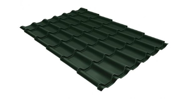 Металлочерепица классик 0,5 Satin RR 11 темно-зеленый купить в Ростове